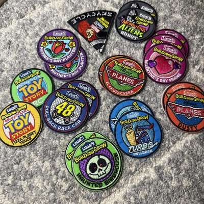 #ad Lowe#x27;s Build and Grow Event Patch Set Collection 20 Not Used Iron Sew $15.55