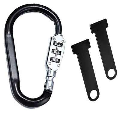 3Pcs Universal Anti-theft Helmet Lock Multi-Function Combination Code Lock NEW