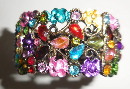 VINTAGE JESSICA CARLYLE WATCH BRACELET WORKING BEAUTIFUL SPARKLING DESIGN - Picture 2 of 6