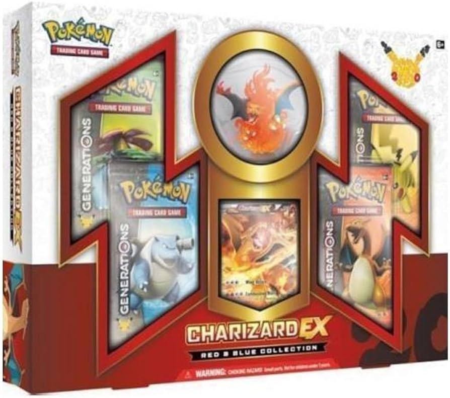 Pokemon Charizard EX Red and Blue Collection NEW SEALED