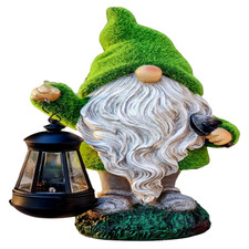 Gartenzwerg Figur LED Solarlaterne Kunstharz M