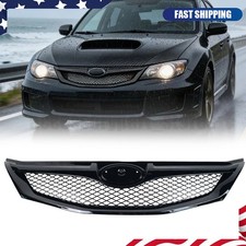 For Subaru Impreza Wrx Sti 10th 08-2011 Gloss Black Jdm Style Front Grille Grill For Subaru Impreza Wrx Sti 10th 08-2011 Gloss Black Jdm Style Front Grille Grill