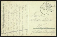 Germany WWI Navy SMS Prinz Heinrich Hilfskreuzer MSP161 Feldpost Cover Zo 108918