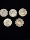 Coin Lot Canadian silver  1944 1946 1937 1963 1964 George VI Elizabeth II — photo 2