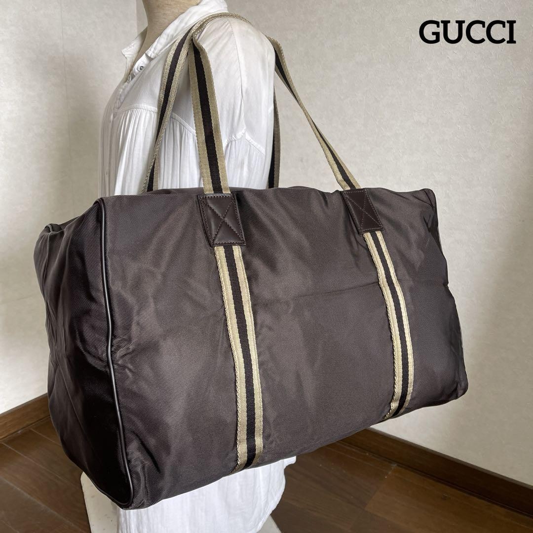 Authentic GUCCI PVC Brown Tote Bag G04172507