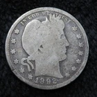 1892-O Barber Quarter * 90% Silver * First Year * 6302