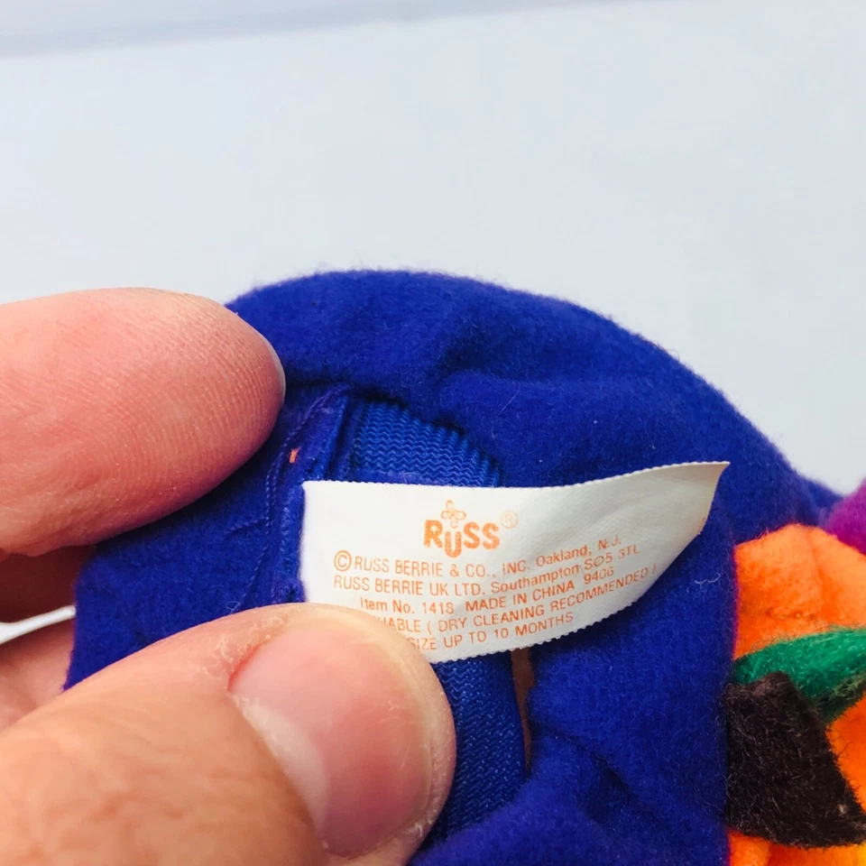 Russ Berrie Botines Bebé con Calabazas - Halloween - Talla hasta 10 Meses BIN Q Foto 4 de 4