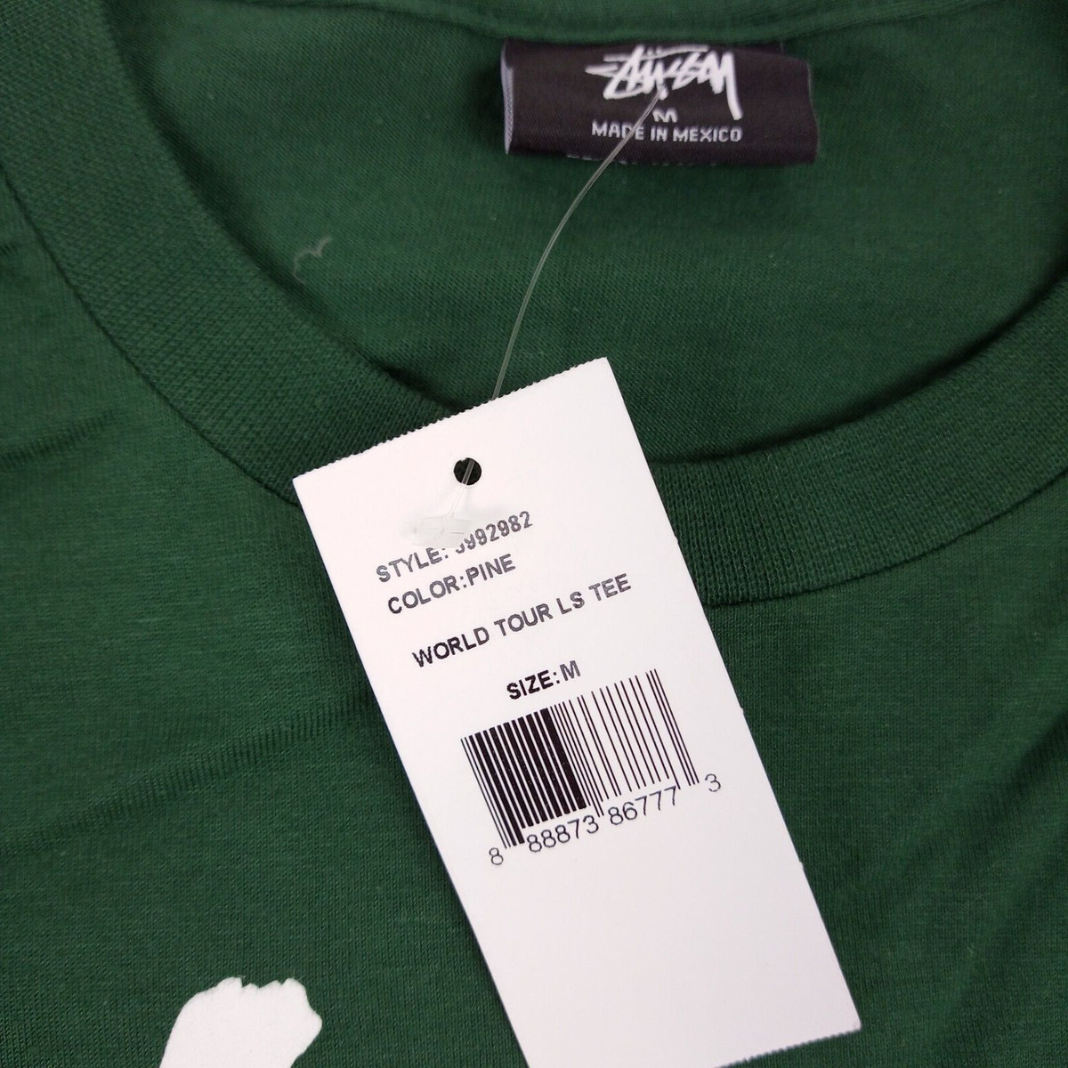 stussy world tour ls tee