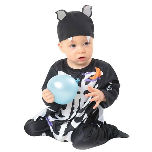 Kleinkind Baby Jungen Mädchen Halloween Cosplay Fledermaus Kostüm Strampler Mütze Outfits Set/ - Bild 6 von 16