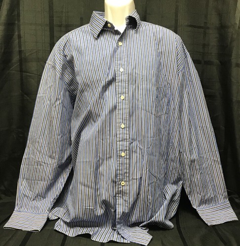 Mens Nautica Blue Black \u0026 White Striped 