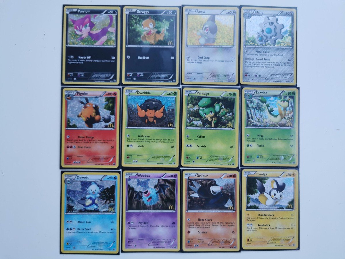 POKEMON McDONALDS 2012 master set complete collection ALL 12 HOLO