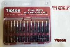 SAFE NYLON Bore Brush Scrubbing Set 13-Piece Rifle .17 - .45 Cal. MOLDED CASE