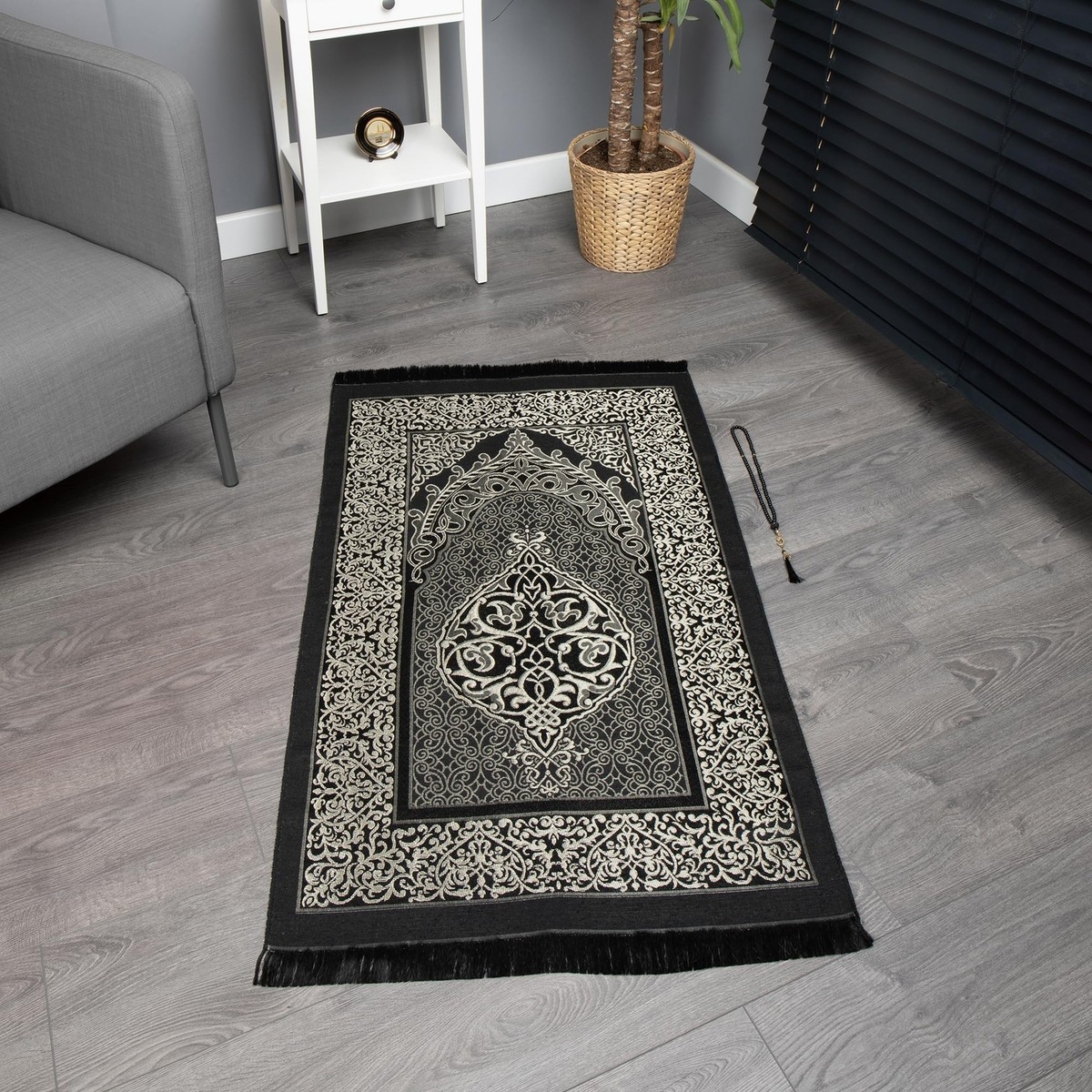Modefa Turkish Islamic Prayer Mat | Thin Woven Chenille Janamaz