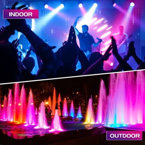18X18W Impermeabile IP65 LED Par Light DMX RGBW Suono Attivato DJ Disco Luci - Foto 3 di 16