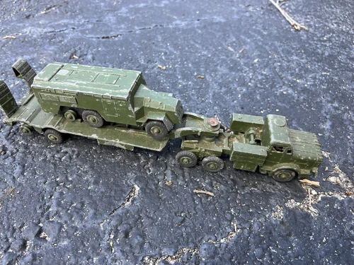 Vintage Dinky Supertoys No .660 Thornycroft Mighty Antar Tank Transporter / plus