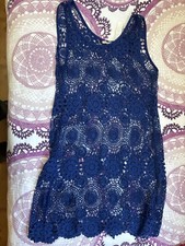 Robe de plage crochet bleu Triumph taille FR 42