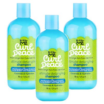 Just for Me Curl Peace Ultimate Detangling Shampoo Pack of 3 - 12 fl oz