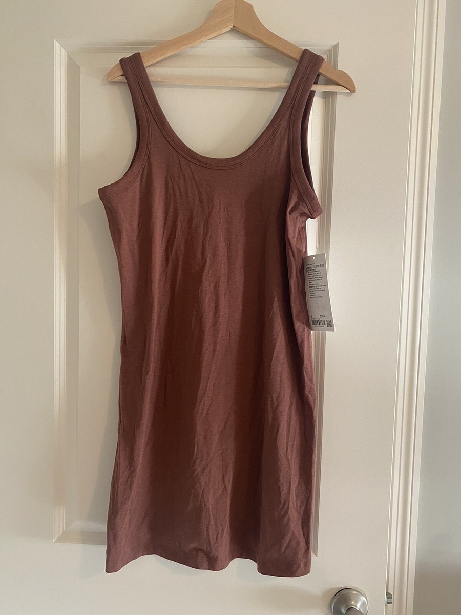 Lululemon Classic-Fit Cotton-Blend Scoop Dress ANCP Ancient Copper Size 6  New | eBay