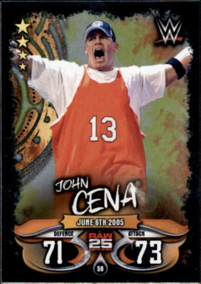 Topps Slam Attax Live - Karte 59 - John Cena - Raw 25 Years
