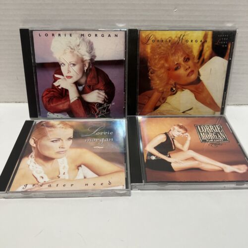 Lorrie Morgan 4 CD Lot Warpaint Greater Need Something In Red Leave The Light On - 第 1/5 張圖片