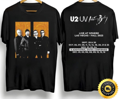U2 Band Achtung Baby Live At Sphere 2023 Tour Shirt