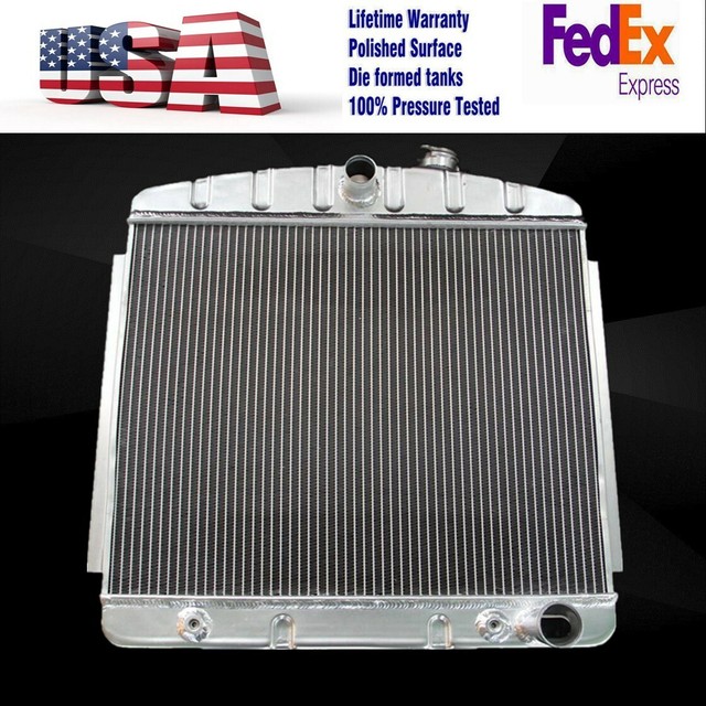 POLISHED KKS 3 ROWS 1955 1956 1957 CHEVY BELAIR BEL AIR V8 POSITION
