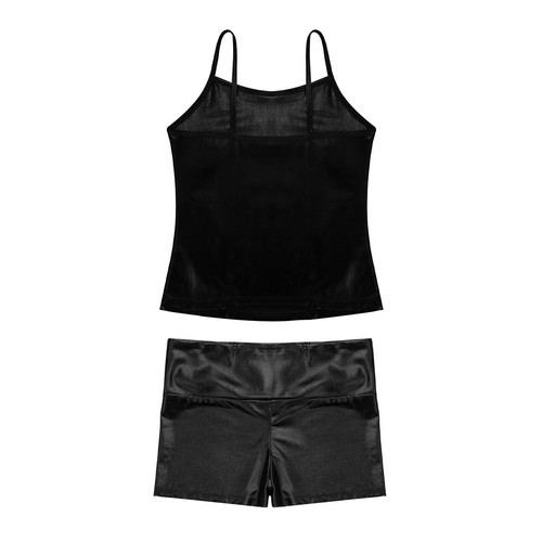 Kids Girls Dance Outfit Sports Sports Suit Yoga Dancewear Gymnastics Sportwear - Picture 19 of 69