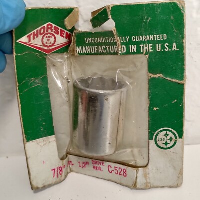 NEW Thorsen 528 7/8'' 12pt 1/2'' Drive Socket 