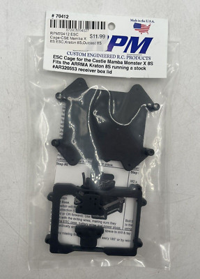 RPM #70412 ESC Cage for Castle Mamba Monster X 8S for ARRMA Kraton 8S