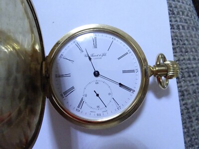 Chs. TISSOT & FILS SAVONETTE TASCHENUHR vergoldet 52mm working UNITAS 6497 (J10)