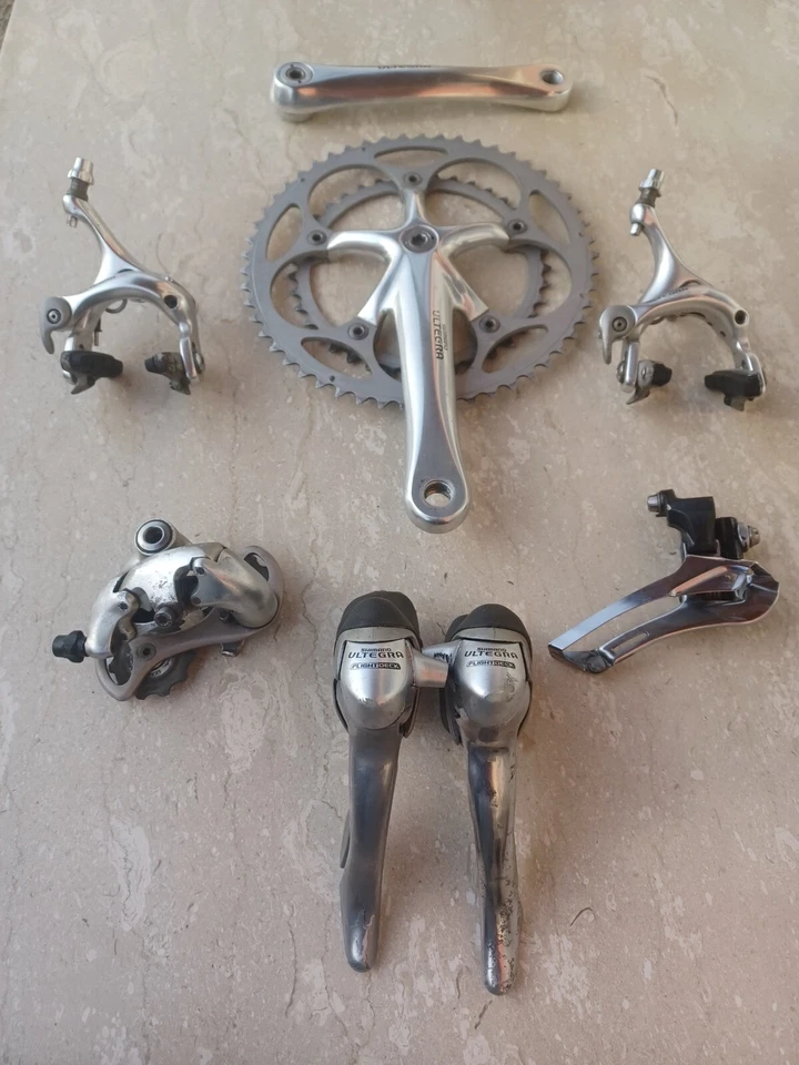 Vintage Shimano Ultegra 9 Velocità Gruppo Colnago Bianchi Cinelli - Immagine 4 di 4