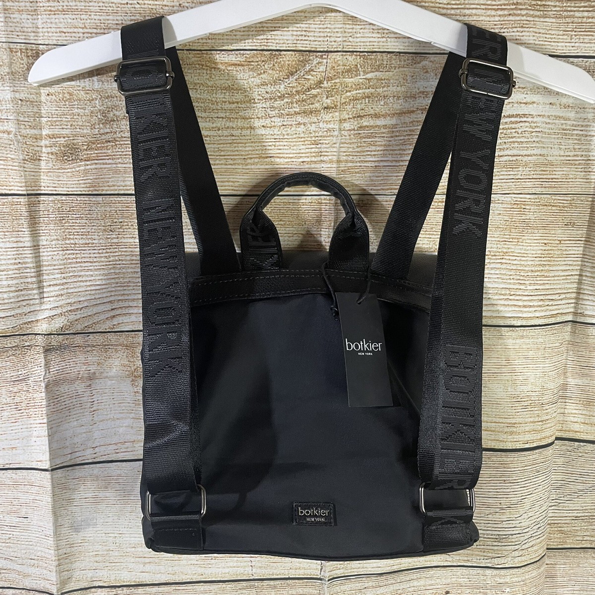 $398 Botkier New York Trigger Black Bag Mini Backpack Black Nylon NWOT Botkier New York Trigger Mini Black Backpack | Mercari main image 2