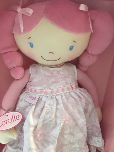 14” COROLLE BABY PLUSH STUFFED GIRL MADE IN FRANCE New Never Out Of Box No Lid - Picture 2 of 7