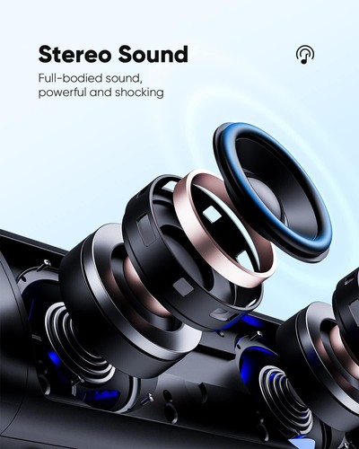 Bluetooth Speaker with HD Sound 24H Playtime Wireless Waterproof BT 5.3 Portable - Picture 2 of 7