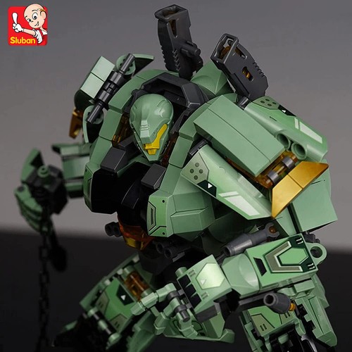 542pcs Sluban Green Warrior Robot Set - Photo 5/7