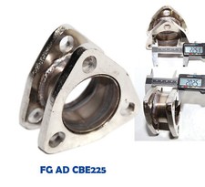 Catback Exhaust Muffler 2 Extension Flange Adapter 2.25 3 Bolts Flange 2 14