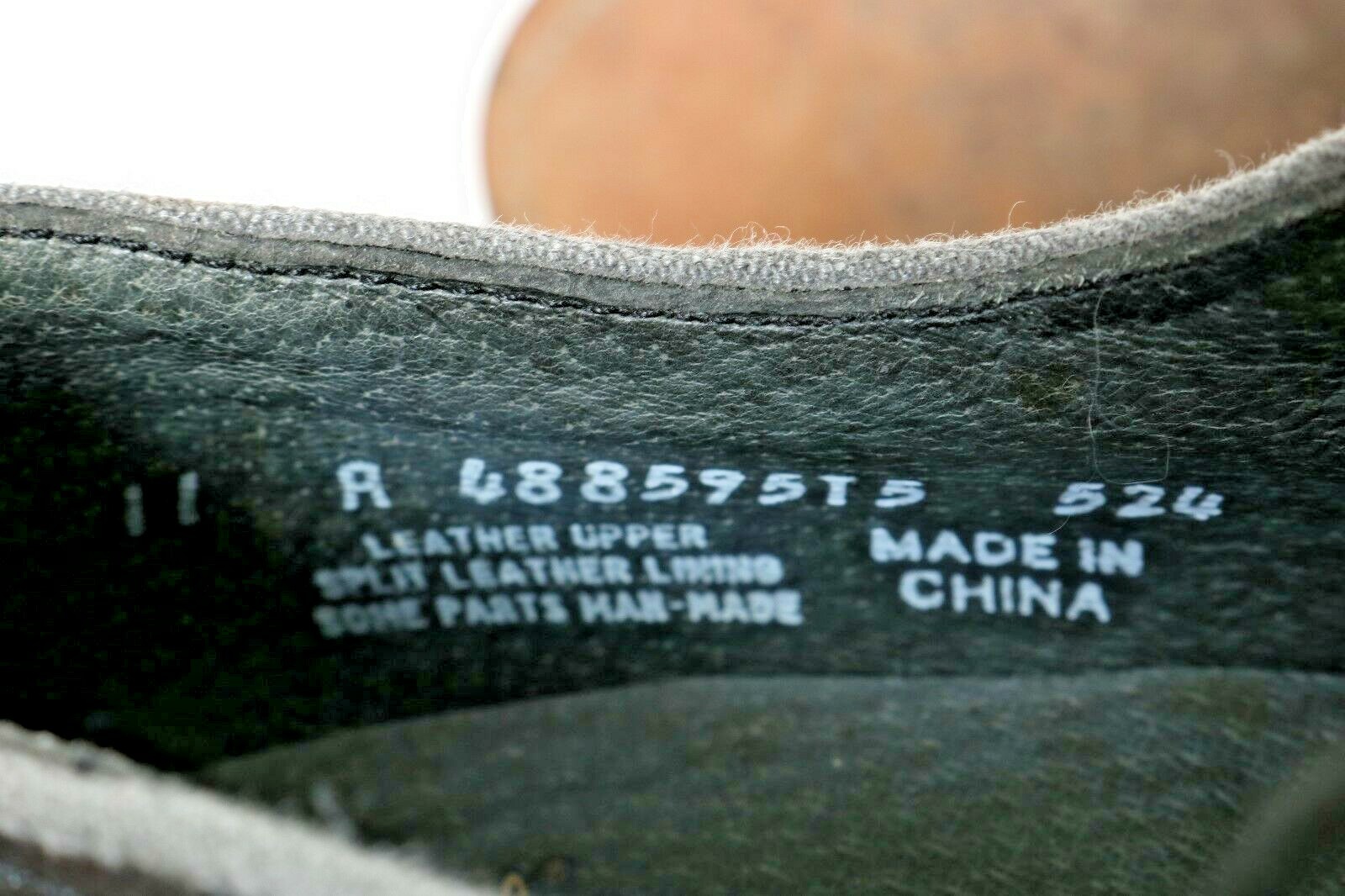 Vtg Executive Imperials Black Pebbled Wingtip Brogue Oxford Shoes Men's 11 A