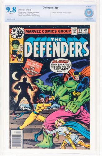 Defenders #69 CBCS 9.8 Marvel 1979 Valkyrie Hellcat Black Knight Omegatron cgc
