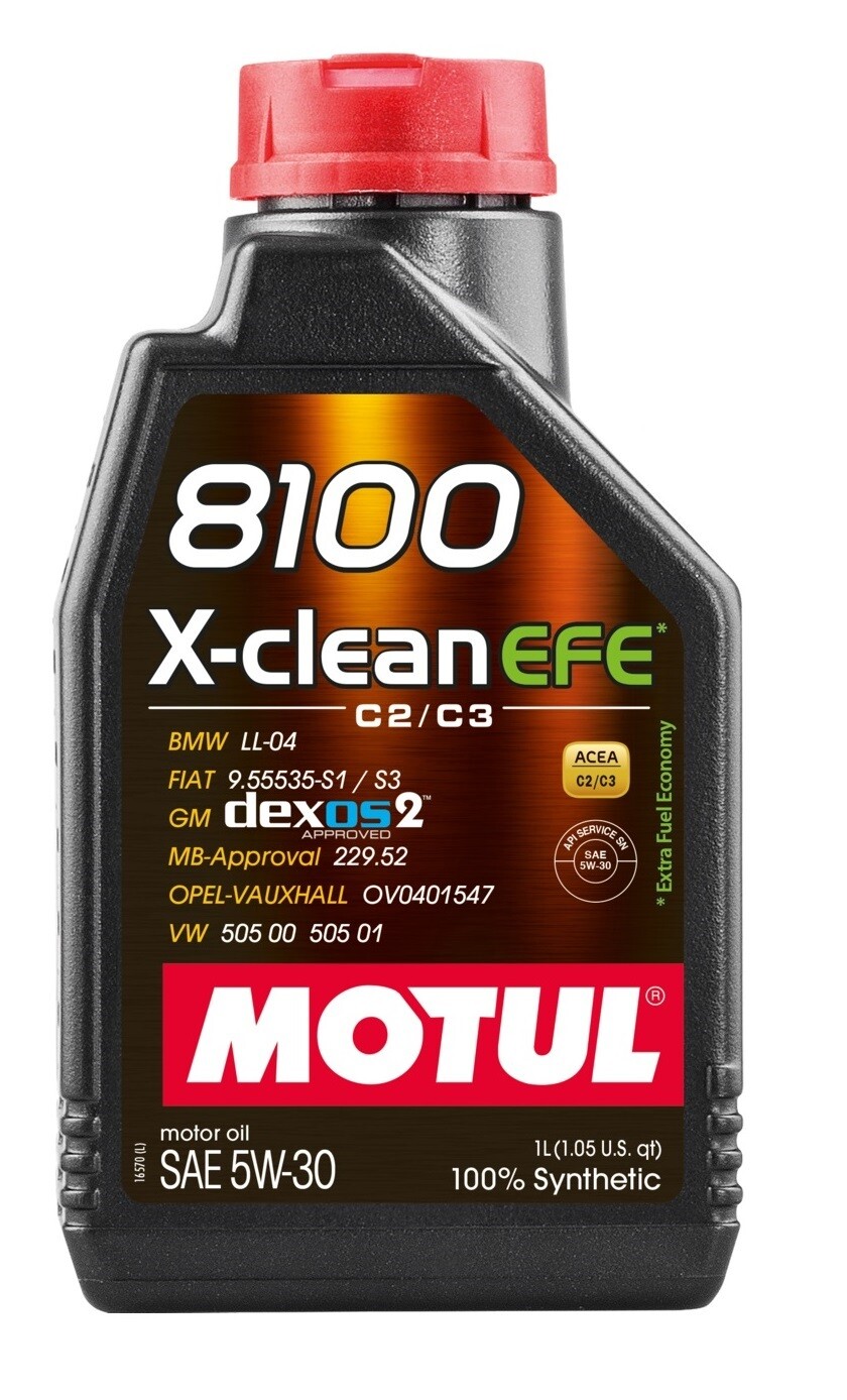 Motul XClean EFE 5W-30 - 1 Liter - Fully Synthetic Engine Motor Oil
