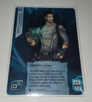 Android Netrunner Steve Cambridge Ayla Rahim 2-Sided Promo Cards NEW w/ Sleeve Android Netrunner Steve Cambridge Ayla Rahim 2-Sided Promo Cards NEW w/ Sleeve