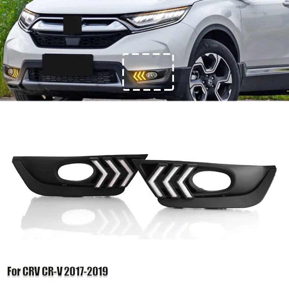 DRL LED Daytime Running Light Bumper Fog Lamp Fit For CRV CRV 2017-2019 - 第 1 张/共 8 张