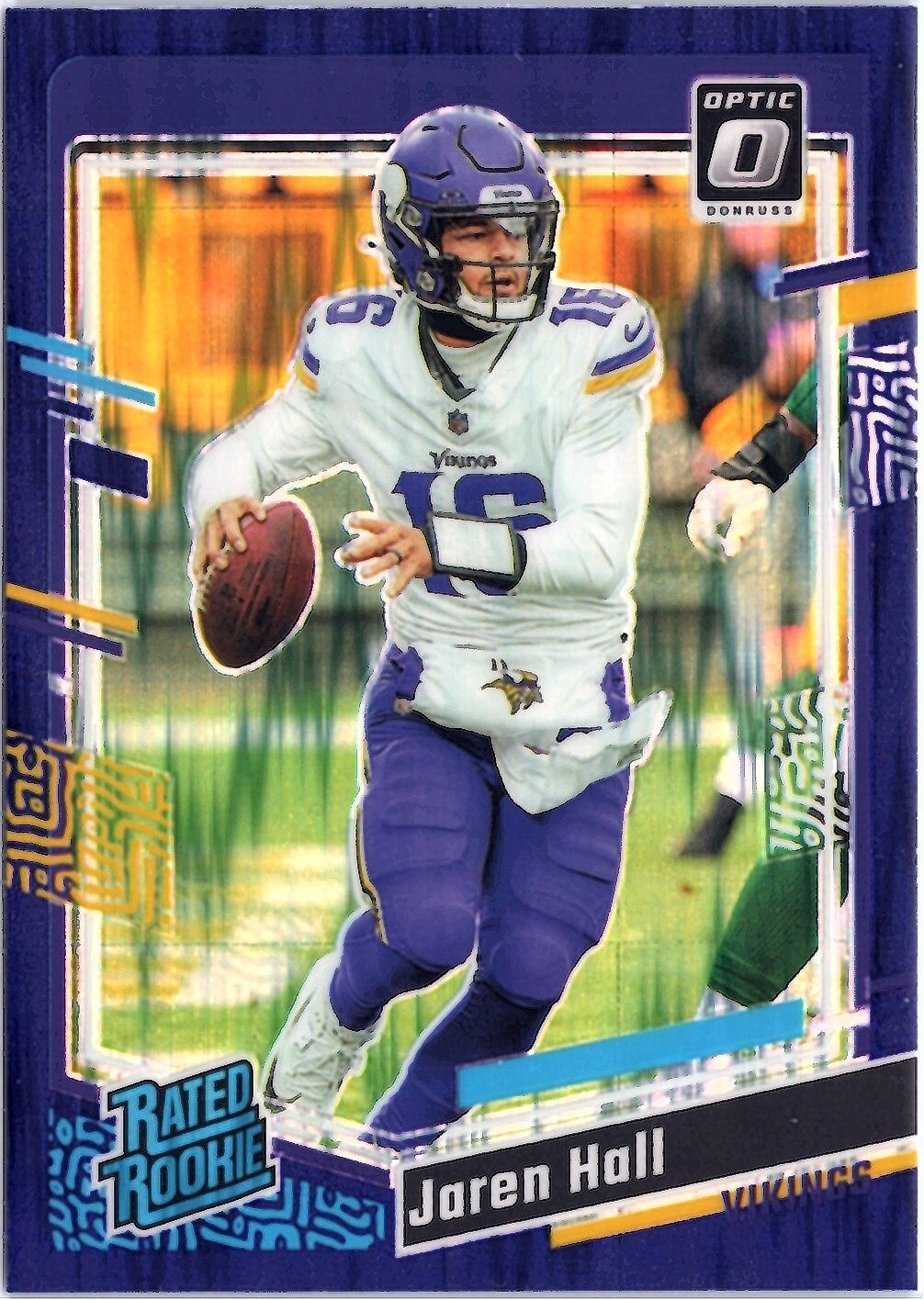 2023 Donruss Optic - Rated Rookie Purple Shock Prizm #270 Jaren Hall (RC)