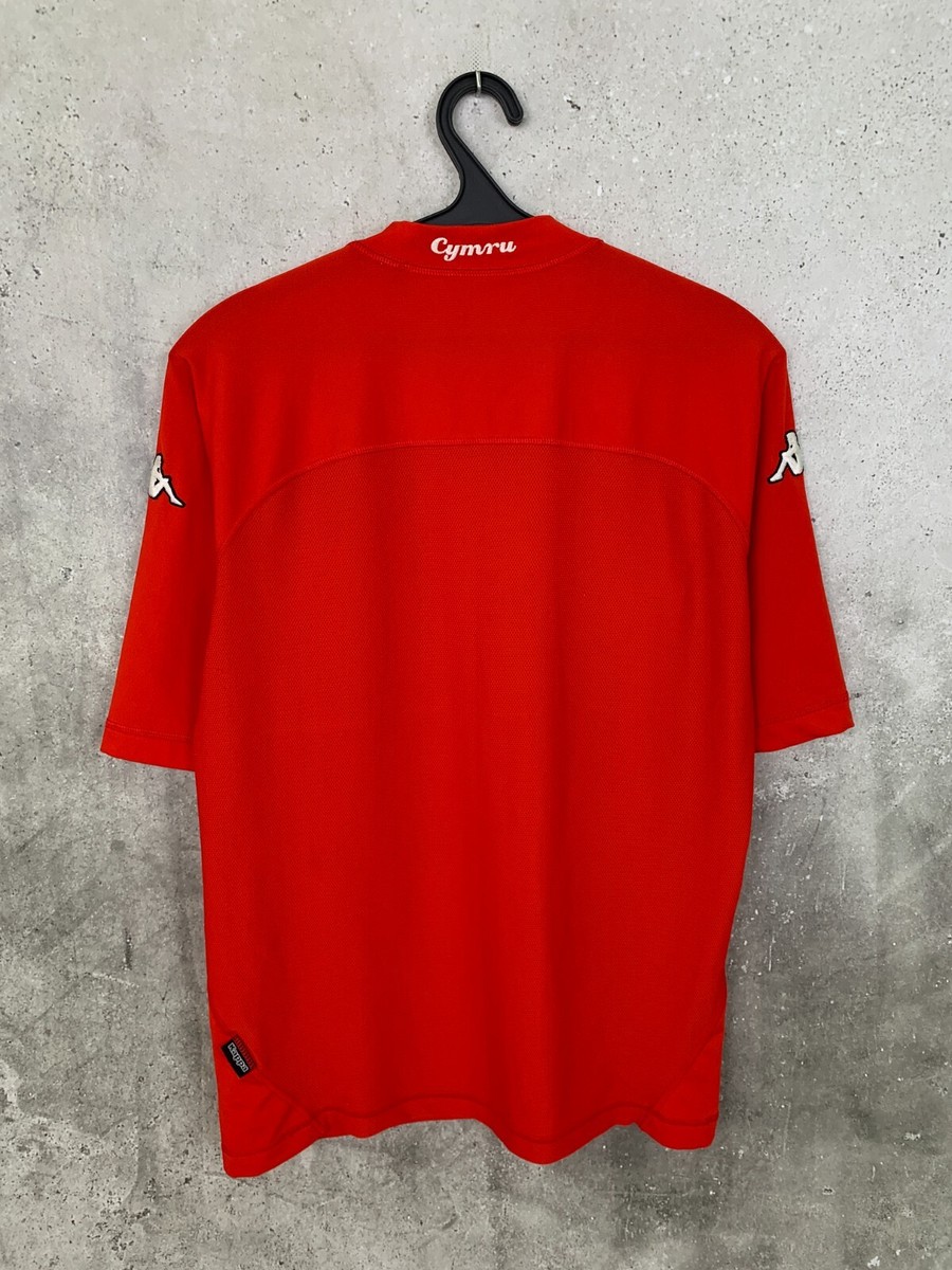 Maillot D'entraînement Pays De Galles 2004/05 Kappa Rouge – Taille Jeunesse 140 Cm