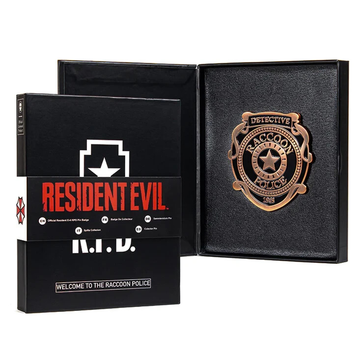 Resident Evil 1 2 R.P.D. Raccoon City Police Enamel Pin Badge