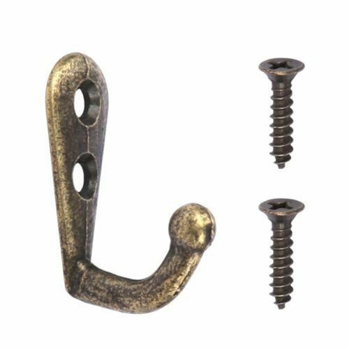 40Pcs Hanging Metal Single Hook Clothes Hat Coat Robe Wall Door Hangers Hooks US - Picture 17 of 26