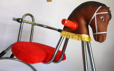 AMAZING RARE VINTAGE 60'S ROCKING HORSE BY MEIMARIDIS GREECE GREEK NEW ...