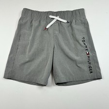 Tommy Hilfiger Shorts Boys Youth Elastic Waistband Gray Drawstring Size S 8/10 