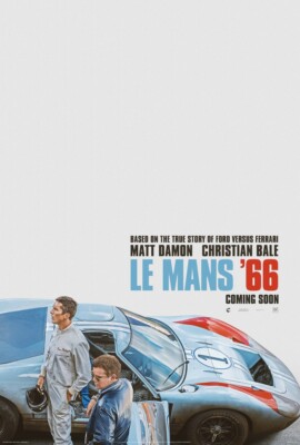 FORD v FERRARI MOVIE POSTER 2 Sided ORIGINAL 27x40 MATT DAMON CHRISTIAN BALE