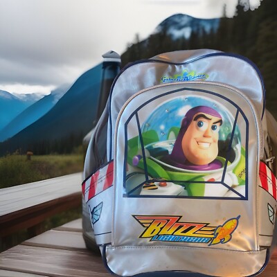 Rare Disney Store Buzz Lightyear Toy Story Rolling Luggage