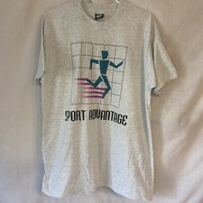 Sport Advantage Vintage T-shirt USA Made Size XL Single Stitch